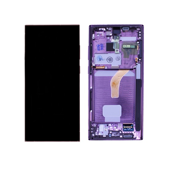 Touch+Display+Frame Samsung Galaxy S22 Ultra/S908B Service Pack Graphite/Sky Blue Touch+Display+Frame Samsung Galaxy S22 Ultra/S908B Service Pack Graphite/Sky Blue